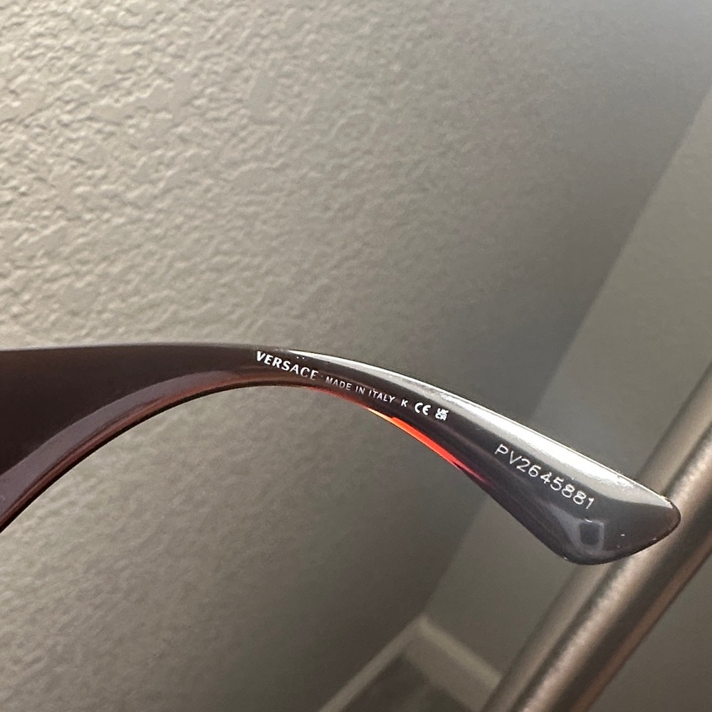 Versace Brown Tortoise Sunglasses - Picture 9 of 14